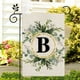 thumbnail image 2 of T Bandera de Jardín Doble Capa Letras de Doble Cara Bandera de Vacaciones Al Aire Libre Bandera de Decoración de Patio, 2 of 5