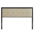 thumbnail image 4 of Modway Teagan Tufted Metal and Fabric Full Headboard in Black/Beige, 4 of 7