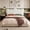 Beige, variant on Upholstered Headboard Gray Scalloped Bed Backboard, Modern Padded Freestanding Headboard for  Size Bed Frame, Luxury Bedroom Furniture