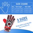 thumbnail image 2 of Gants de Gardien de But de Football pour Enfants de Taille 5/6/7 avec Sangle de Poignet Réglable Anti-Dérapant, 2 of 9