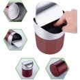 thumbnail image 2 of Mini Poubelle de Table en Acier Inoxydable, Seau de Rangement pour Déchets avec Couvercle Basculant (Rouge), 2 of 5
