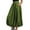 Army Green, variant on Skirts for Women 4-way Stretch Fashion Women Casual Summer Solid Pocket Elastic Waist Ankle Skirt Basic Essentials Summer Vacation Beach Fashion