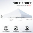EUROMAX USA Replacement Canopy Tent Top Cover for 10x10 Pop Up Canopy