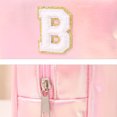 thumbnail image 2 of Bolsa de almacenamiento de embrague de PU maquillaje de letras impermeable para niñas adolescentes (letra A), 2 of 3