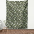 thumbnail image 4 of Leaves Fabric by the Yard, Palm Tree Elements Foliage Composition Exotic Summer Spring Illustration, Decorative Upholstery Fabric for Sofas and Home Accents, Olive Green Dark Green by Ambesonne, 4 of 5