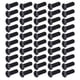 thumbnail image 1 of DI, 50 piezas DIN 7985 Tornillos y pernos de acero galvanizado negro elegantes y modernos, 1 of 12
