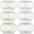 thumbnail image 3 of 72pcs Earring Hoop for Jewelry Making Bulk Beading Hoop Earring Open Beading Earrings Round Beading Hoop Earring Finding Open Earring Beading Hoop Beading Earring Components (3 Sizes), 3 of 5