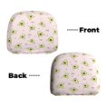 thumbnail image 6 of Kdxio Avocado Doing Sport Yoga Pattern Print 2 Piece Car Head Rest Covers Set Auto Front/Rear Seats Headrest Cover Universal Fit Most Cars,Sedan, SUV, 6 of 9