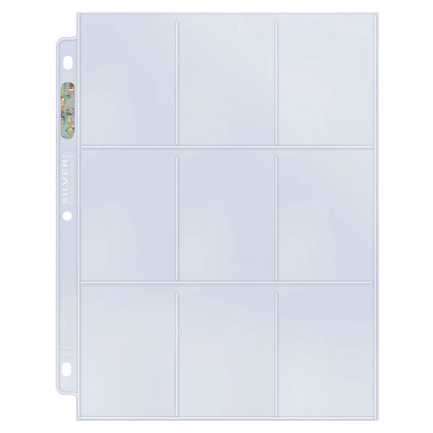 マジック：ザ・ギャザリング Ultra PRO Hologram Pages 72 Cards Ultra PRO: Platinum Hologram Standard 9-Pocket Pages - 3-Holes (25