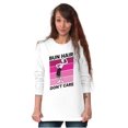 thumbnail image 3 of Bun Hair Don't Care Olive Oyl Popeye Women's Long Sleeve T Shirt Brisco Brands M, 3 of 6