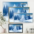thumbnail image 4 of Designart 'Snow Covered Trees With Dreamlike Spruce Forest' Lake House Framed Canvas Wall Art Print, 4 of 5