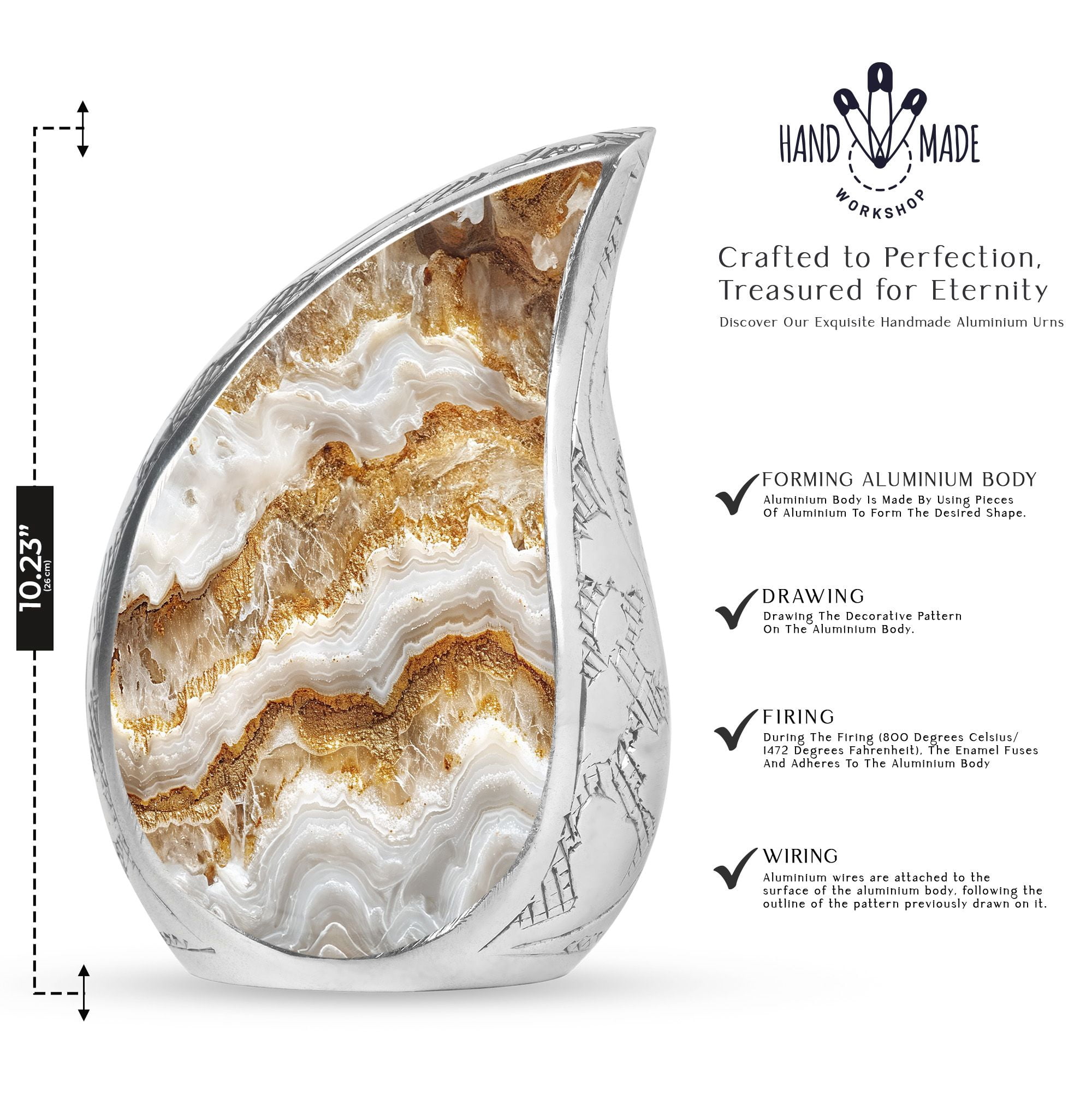 SUBSH Abstract Urns For Ashes Keepsake - Decorative Urns For Human Ashes - Funeral Urn - Combo 1 Large & 4 Small - Memorial Urns - Cremation Urn - Urns For Ashes Adult Female