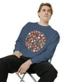 thumbnail image 3 of Merry Christmas Retro Design | Whimsical |Unisex Garment-Dyed Sweatshirt, 3 of 3