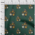 thumbnail image 1 of oneOone Polyester Lycra Fabric Leaves & Floral Block Print Fabric BTY 56 Inch Wide, 1 of 5