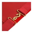 thumbnail image 4 of ROYAL ARCH CHAPTER APRON - RED VELVET WITH TRIPLE TAU INSIGNIA AND GOLDEN FASTENER, 4 of 5