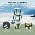 thumbnail image 4 of WestinTrends Malibu HDPE Outdoor Patio 29" Bar Stool Saddle Seat, Dark Green, 4 of 14