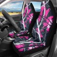 thumbnail image 2 of XYZCANDO 2 pcs Car Seat Covers for Car Decor Car Front Seat Covers Breathable Thin, Van Auto Truck Car Accessories, Pink Tree Camo Pattern, 2 of 10