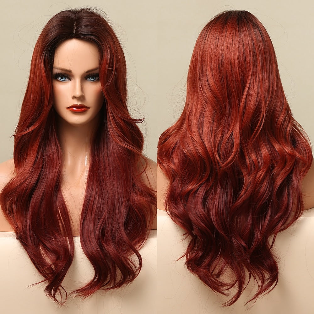 dark red hair wig