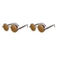 thumbnail image 1 of Guardurnaity Steampunk Retro Round Circle Gafas de sol Marco de metal Protección Negro Rojo 2piezas Leonado, 1 of 1