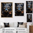 thumbnail image 4 of Designart "Stealthy Obsidian Leopard I" Animals Leopard Canvas Prints, 4 of 7