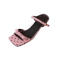 thumbnail image 2 of DIVVce Polka Dot Bow Accent Slingback Heels For Women Open Toe Comfortable Party Footwear, 2 of 8