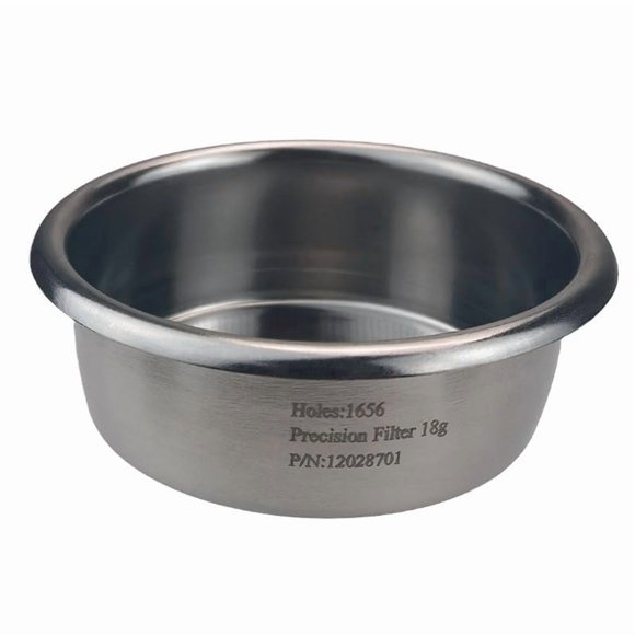 Canastilla para filtro de espresso Chengtech de 58 mm, 18 g, orificios redondos cortados con láser