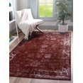 thumbnail image 3 of Unique Loom 3134047 9 x 12 ft. Casino Sofia Rectangular Rug, Burgundy, 3 of 5