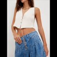 thumbnail image 6 of Womens Wide Leg Jeans Baggy Elastic Waist Button Boyfriend Casual Loose Denim Pants with Pockets XXL, 6 of 8