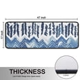 thumbnail image 5 of Kitchen Rugs Sets Of 2,Blue Chevron Geometric Boho Pattern Anti Fatigue Kitchen Mat Rugs Non Slip Washable,Decorative Kitchen Floor Mats for Kitchen,Sink,Laundry,17"x47"+17"x47", 5 of 5