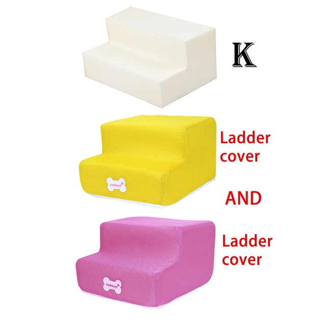 TIMIFIS Dog Pet Stairs Steps New 2 Steps Mesh Pet Non-slip Bottom Stairs And Ladder Cover CombinationFall/Winter