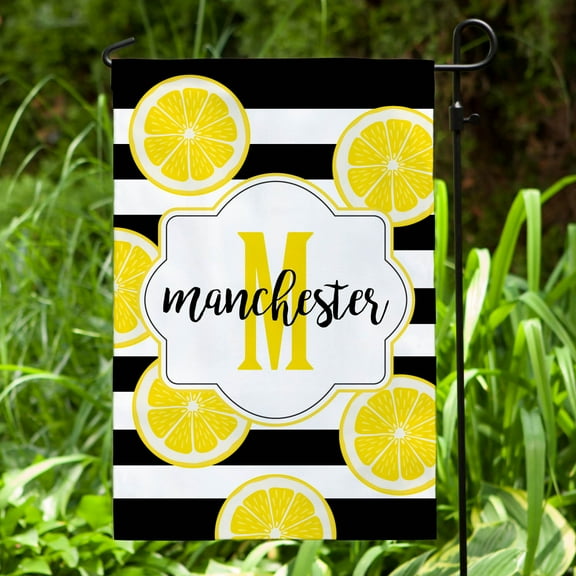Lemons Personalized Garden Flag