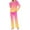 Hot Pink, variant on SwiftWear Pajamas for Women Set Long Pants Sleepwear Soft Comfy Nightwear Crewneck Pleated Loungewear Cute Home Wear with Pockets M