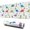 White Dinosaurs Bones-1, variant on Long Mouse Pads for Desk,White Dinosaurs Bones Footprints Pattern Desk Mats on Top Of Desks, Desk Mouse Pad Extra Large with 3mm Non-Slip Base and Stitched Edge for Gaming,Office,Work,Home 31.5"x11.8"