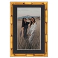 thumbnail image 4 of 12x17 Frame Gold Bamboo With Black Picture Mat For 12x17 Photo - Gold Bamboo 14x19 Frame To Display, 4 of 8