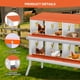thumbnail image 3 of QinaQin Caja nido para gallinas de 6, 8 o 10 compartimentos con patas de soporte, diseño fácil de limpiar e instalar para proteger huevos, 3 of 7