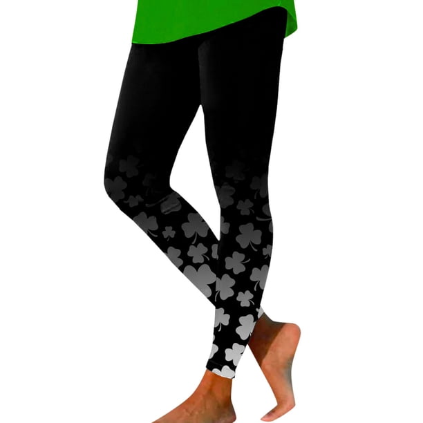 MKLEKYY Leggings deportivos para mujer, leggings informales para entrenamiento, pantalones con estampado de bloques de color para el día de San Valentín, leggings suaves y elásticos