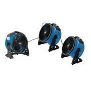 XPOWER 1/4 HP 2100 CFM Variable Speed Sealed Motor Ventilation Axial Air Mover - Blue