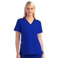 thumbnail image 1 of Meavn Matrix Impulse Women's Contrast Curved V-Neck Scrub Top (Free Shipping), 1 of 1