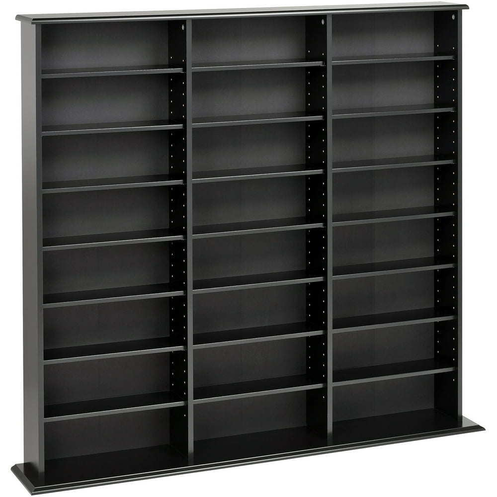 Prepac Triple Width Wall Storage, Black