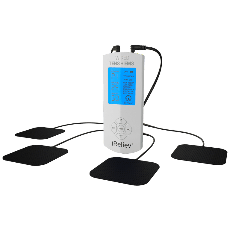 TENS Unit EMS Muscle Stimulator by iReliev: Comes with 14 Therapy