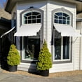 thumbnail image 3 of Awntech 6.38 Ft Charleston Sloped Fixed Awning with Scrolled Iron Arms (76.5in x 36in x 24in), White, 3 of 3