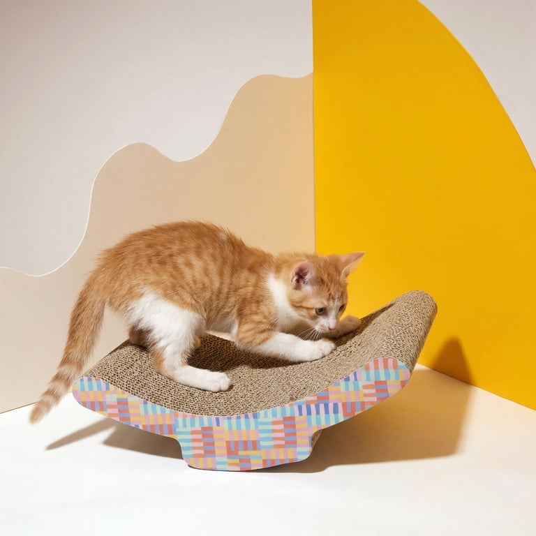 Oodles Multicolor Patterned Curved Lounger Durable Corrugated