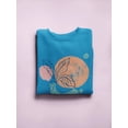 thumbnail image 3 of Leaves Dots Contemporary Modern Sweatshirt Women -Image by Shutterstock, Female 3X-Large, 3 of 4