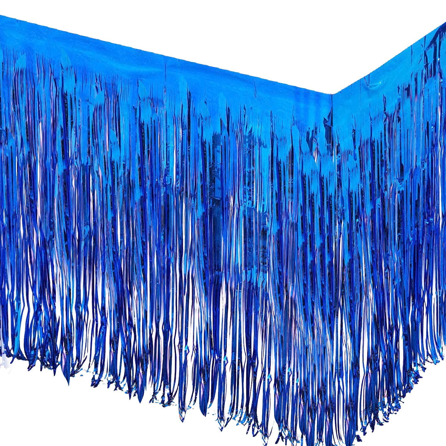 Allgala 2-Pack 29x108 Inch Metallic Foil Fringe Tinsel Table Skirts for ...