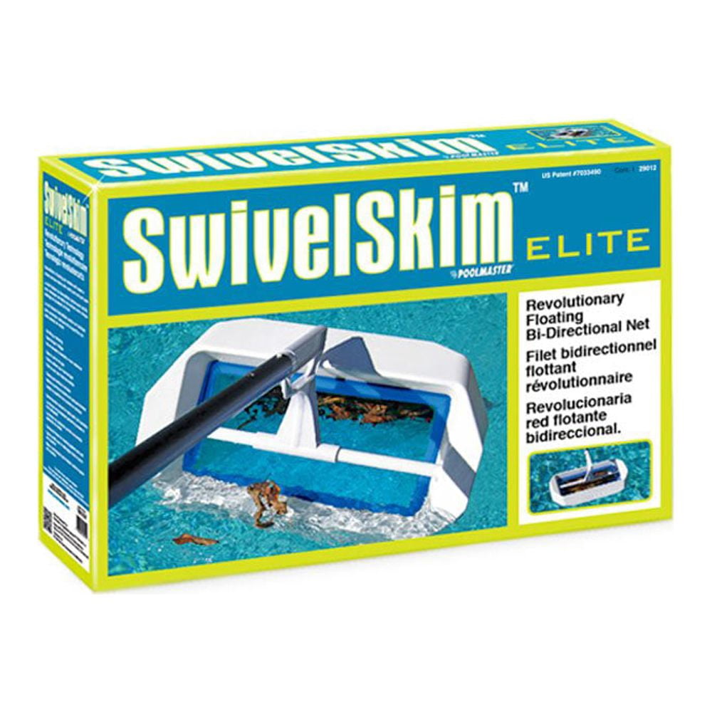 Poolmaster Swivel Skim Elite - Bi-Directional Floating Swimming Pool and Spa Skimmer/Rake with Mesh Net