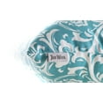 thumbnail image 2 of TreeWool (Pack of 2) Damask Accent Decorative Cotton Throw Pillow Covers (20 x 20 Inches, Turquoise), 2 of 6