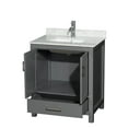 thumbnail image 6 of Wyndham Collection WCS141430SLGCMUNSMXX Sheffield 30" Free Standing Single Basin Vanity, 6 of 7