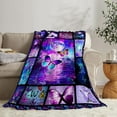 thumbnail image 3 of Butterfly Blanket Gifts for Women Girls Super Soft Cozy Purple Butterfly Stuff Decor Fleece Throw Blanket Warm Plush Butterfly Animal Flannel Gifts Blankets for Kids Adults 50"x40", 3 of 6
