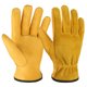 thumbnail image 1 of Guantes de trabajo de cuero para hombres y mujeres Guantes de piel de vaca con, 1 of 8
