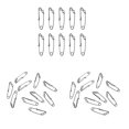 thumbnail image 2 of 60x Clips A De Línea Larga Conectores De Pargo De Pesca Con Clip De Resistencia, 2 of 9